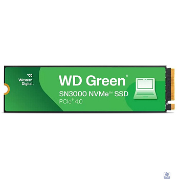 WD SSD 500GB WD Green SN3000, PCI-E 4.0 x4 M.2 2280, [R/W - 5000/4100 MB/s] WDS500G4G0E