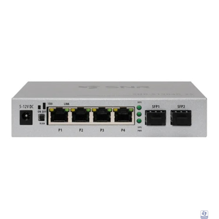 SNR SNR-S1904G-2S Неуправляемый коммутатор уровня 2, 4 порта 10/100/1000Base-T, 2 порта 1000Base-X (SFP)