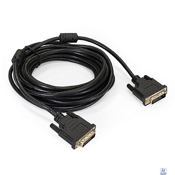 Exegate EX191096RUS Кабель DVI dual link (25M-25M) 5м Exegate, 2 фильтра, позолоченные контакты