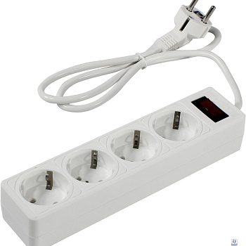 5bites Сетевой фильтр GARDA SP4W-510 4S / 3*0.75MM2 / 1M / WHITE