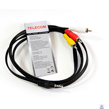 Telecom Кабель соединительный (TAV4545-1.5M) 3.5 Jack (M)/3 RCA (M) [6926123462270]