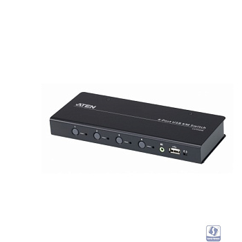 4-портовый USB КМ-переключатель с функцией Boundless Switching (кабели включены)/ 4-Port USB Boundless KM Switch