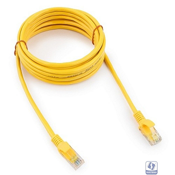 Cablexpert Патч-корд медный UTP PP10-3M/Y кат.5, 3м, литой, многожильный (желтый)