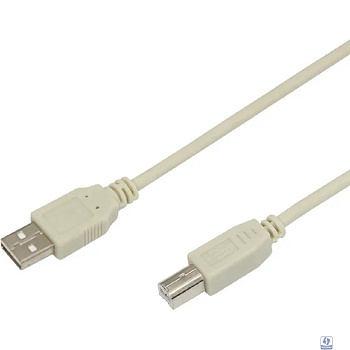 Rexant (18-1104) Кабель USB-А– USB-B, 2,4А, 1,8м, ПВХ, серый