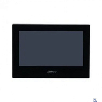 DAHUA DHI-VTH2621G-P Видеодомофон IP 7 дюймовый, черный, ёмкостной сенсорный экран, питание DC 12В/PoE