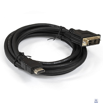 Exegate EX284893RUS Кабель HDMI-DVI ExeGate EX-CC-HDMIM-DVIM-1.8 (19M/19M, single link, 1,8м,позолоченные контакты)