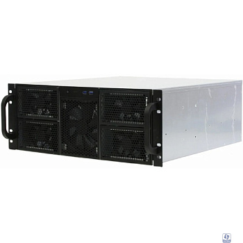 Procase RE411-D0H16-FE-65 Корпус 4U server case,0x5.25+16HDD,черный,без блока питания,глубина 650мм,MB EATX 12"x13", панель вентиляторов 3*120x25 PWM [RE411-D0H16-FE-65]