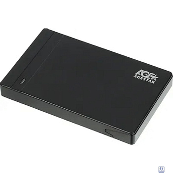 AgeStar 3UB2P3 (BLACK) пластик, чёрный. UASP USB 3.0 Внешний корпус 2.5" SATAIII HDD/SS