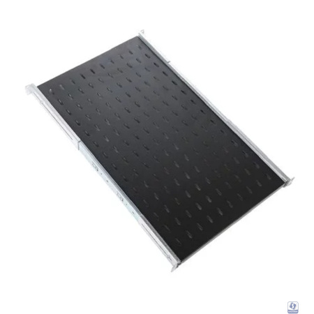 ЦМО Полка перфорированная выдвижная с телескоп. направляющими, глубина 580 мм, цвет черный (ТСВ-58-9005)