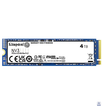 Kingston SSD NV3, 4000GB, M.2(22x80mm), NVMe, PCIe 4.0 x4, SNV3S/4000G