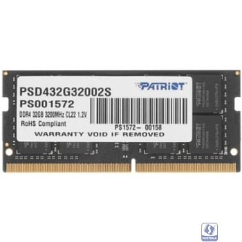Модуль памяти для ноутбука SODIMM 32GB PC25600 DDR4 PSD432G32002S PATRIOT