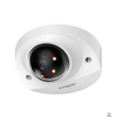 DAHUA DH-IPC-HDBW2449FP-AS-IL-0360B Уличная мини-купольная IP-видеокамера SmartDualLight 4Мп, 1/2.9” CMOS, объектив 3.6мм, видеоаналитика, микрофон, ИК 30м, LED 30м, IP67, металл