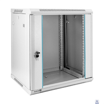 Exegate EX298603RUS Шкаф телекоммуникационный 19" настенный 12U ExeGate EC-WM-12U.450.G.GREY (19”, 12U, 600x450x635mm (ШхГхВ), передняя дверь закаленное стекло, съемные боковые панели, пыле- и влагоза