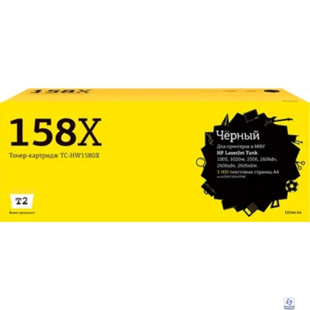 TC-HW1580X Тонер-заправка T2 для HP LJ Tank 1005/1020w/2506/2606dn/2606sdn/2606sdw (5000 стр.) черный