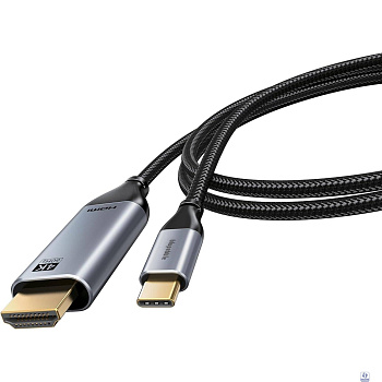 Bion Кабель USB Type-C - HDMI (M/M), 4K@60Hz, металлический корпус, 2 м [BXP-CC-USBCM-HDMIM-M]