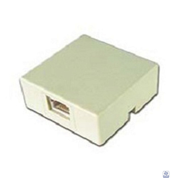 Gembird TA-101 Розетка телефонная RJ-11 (6P4C) внешняя 1 порт, белая