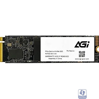Накопитель SSD AGi PCIe 4.0 x4 2TB AGI2T0G43AI818 M.2 2280