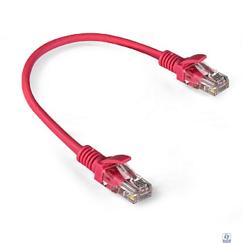 Exegate EX286372RUS Патч-корд LSZH UTP-RJ45-RJ45-5e-0,3M-LSZH-RD, UTP, cat.5e, 0.3м, красный