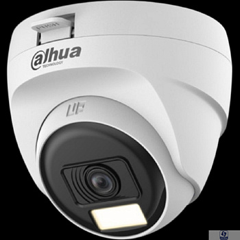 DAHUA DH-HAC-T1A51P-U-IL-0280B-S3 Уличная купольная HDCVI-видеокамера 5Мп; CMOS; объектив 2.8мм; ИК 25м, Led 20м; корпус: пластик