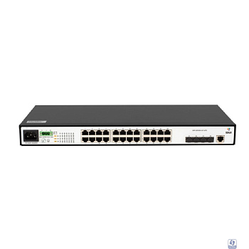 SNR SNR-S2985G-24T-UPS Управляемый гигабитный коммутатор уровня 2, 24 порта 10/100/1000Base-T, 4 порта 100/1000Base-X (SFP), встроенный БП ~220V AC, разъем для АКБ 12V с возможностью заряда