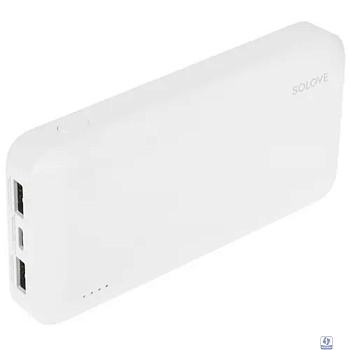Внешний аккумулятор Power Bank Xiaomi (Mi) SOLOVE 20000mAh белый 18W Quick Charge 3.0. Dual USB с 2xUSB выходом