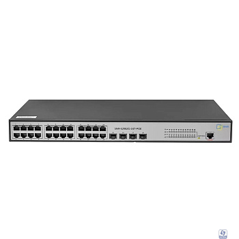 SNR SNR-S2982G-24T-POE Управляемый гигабитный PoE коммутатор уровня 2, 24 порта 10/100/1000Base-T, 4 порта 100/1000Base-X (SFP), бюджет PoE 185 Вт, встроенный БП ~220V AC
