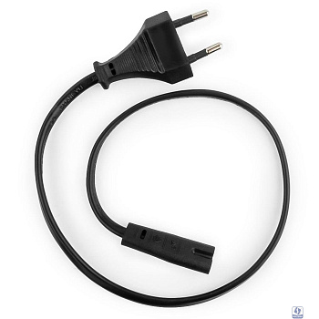 Cablexpert Кабель питания аудио/видео 0,5м, CEE 7/16 - C7, VDE, 2-pin, 2х0,75, черный, пакет (PC-184-VDE-0.5M)