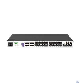 SNR SNR-S3850G-24FX Управляемый коммутатор уровня 3, 16 портов 100/1000Base-X SFP, 8 портов Combo 10/100/1000Base-T|100/1000Base-X SFP, 4 порта 1/10G SFP+, RPS 12V DC
