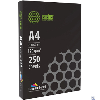Бумага Cactus CS-LPA4120250 A4/120г/м2/250л./белый для лазерной печати