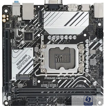 ASUS PRIME H610I-PLUS-CSM (Socket 1700, mini ITX, 2xDDR5(96GB), VGA/HDM/DP, 1xPCIe 4.0x16, 1xLAN, 4xSATA 6Gb/s, 1xM.2, 1xM.2 E key, 2xUSB 3.2, 2xUSB 2.0, 1xPS/2)