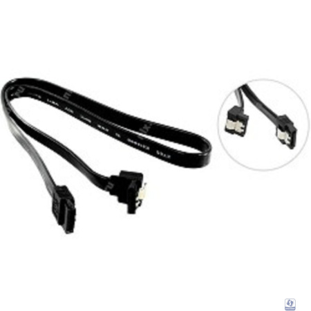 5bites SATA3-7PL50A(BK) Кабель  Serial SATA V3.0, 6Гбит/с, защелка, 0.50м