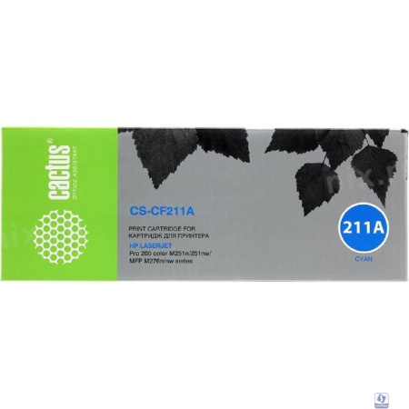 Картридж Cactus CS-CF211A голубой  (1800стр.)