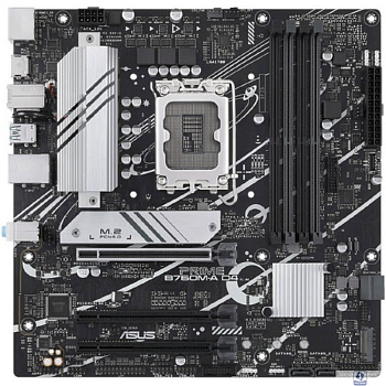 ASUS PRIME B760M-A D4-CSM (Socket 1700, mATX, 4xDDR4(128GB), DP/2xHDMI, 3xPCIe 4.0x16, 1xLAN (2.5GbE), 4xSATA 6Gb/s, 2xM.2, 2xUSB 3.2, 4xUSB 2.0, 1xPS/2, mATX)