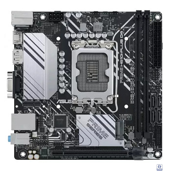 ASUS PRIME H610I-PLUS D4-CSM (Socket 1700, mini ITX, 2xDDR4(64GB), D-SUB/HDMI 2.1/DP, 1xPCIe 4.0x16, 1xLAN, 4xSATA 6Gb/s, 1xM.2, 1xM.2 E key, 2xUSB 3.2, 2xUSB 2.0, 1xPS/2) 