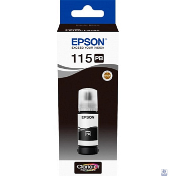 EPSON C13T07D14A  Контейнер 115 с черными чернилами для L8160/L8180