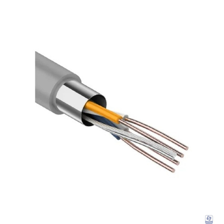 PROconnect (01-0121-3) Кабель витая пара омедненный F/UTP, CCA, CAT 5e, PVC, 2PR, 24AWG, INDOOR, SOLID, серый, 305м