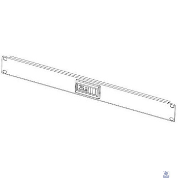 REM Фальшпанель с термометром в шкаф 19" 1U (R-FPT-1U)