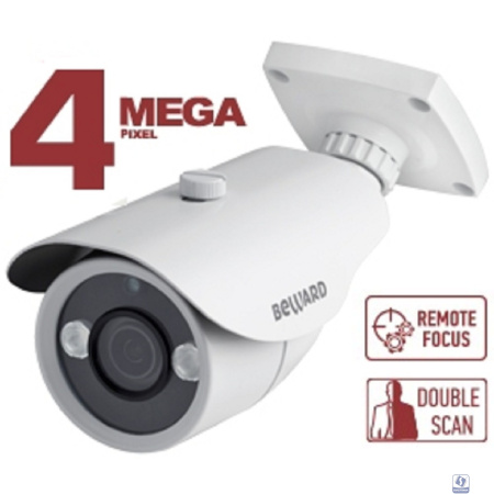 BEWARD B4230RCVZ Уличная IP-камера 4Мп, 1/3'' КМОП OmniBSI-2, объектив 2.8-8мм, ИК-подсветка до 20м, microSDXC (до 256 ГБ), IP66