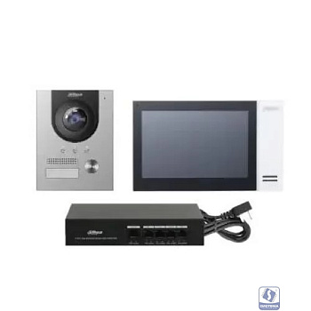Комплект домофона Dahua DHI-KTP01L(S) черный