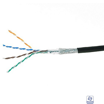 Cablexpert [SPC-5051E-SO-OUT] Кабель SFTP5e, 4 пары, 0.51 мм, медь, однож., экран, оплётка, 305 м, outdoor, Fluke Test