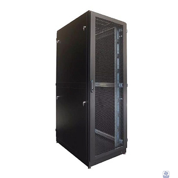 ЦМО Шкаф серверный напольный 42U (800 х 1000) двойные перфорированные двери 2 шт., цвет черный ШТК-М-42.8.10-88АА-9005