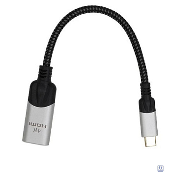 VCOM <CU423MV-4K> Адаптер USB 3.1 Type-Cm --> HDMI A(f) 4K@60Hz, 0.15m ,Alum