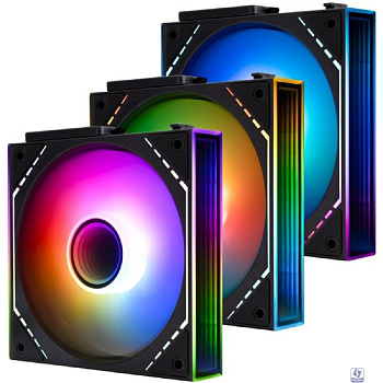 Thermalright Комплект вентиляторов (3 шт.) TL-M12QR-S X3 (Pack of 3) / Reverse / ARGB / 120mm PWM / TRTLM12QRS.3P