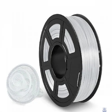 Филамент NVPRINT TPU Trans. White для 3D печати диаметр 1.75мм  длина 165 метров  масса 0,5 кг