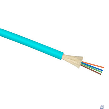 Cabeus TB-A-4-04T-E-K-LSZH-IN-25 Кабель волоконно-оптический 50/125 (OM3) многомодовый, 4 волокна, плотное буферное покрытие (tight buffer), для внутренней прокладки (-25C ~ +50), LSZH, голубой, (F400