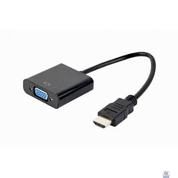 Bion Переходник с кабелем HDMI - VGA, 19M/15F, длина кабеля 15см [BXP-A-HDMI-VGA-04]