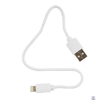 Гарнизон Кабель USB AM/Lightning, для iPhone5/6/7, IPod, IPad, 0.3м, белый, пакет (GCC-USB2-AP2-0.3M-W)