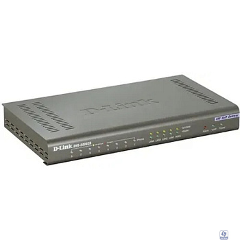 D-Link DVG-5008SG/A1A PROJ Голосовой шлюз с 8 FXS-портами, 1 WAN-портом 10/100/1000Base-T и 4 LAN-портами 10/1000Base-T