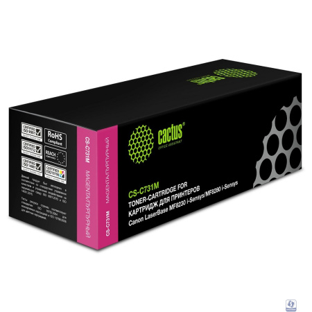 CACTUS Cartridge 731M Тонер Картридж CS-C731M пурпурный для LaserBase MF8230 i-Sensys/MF8280 i-Sensys (1800стр.)
