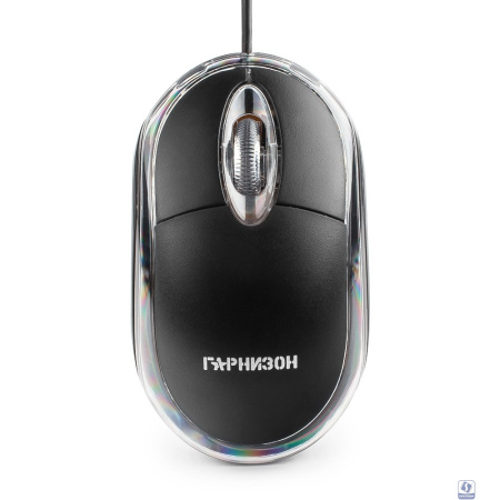 Гарнизон Мышь GM-100, USB, чип- Х, черный, 1000 DPI, 2кн.+колесо-кнопка